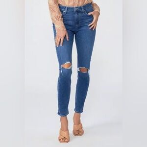 ‼️RARE‼️🎸PAIGE🎸🔥NWT🔥Hoxton Ankle jeans in Radio Star—26
